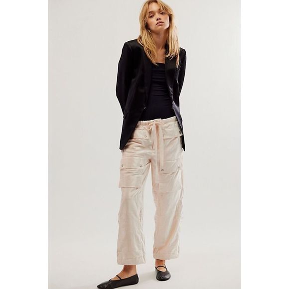 Free People Skip A Beat Utility Pants $198 - Picture 2 of 9
